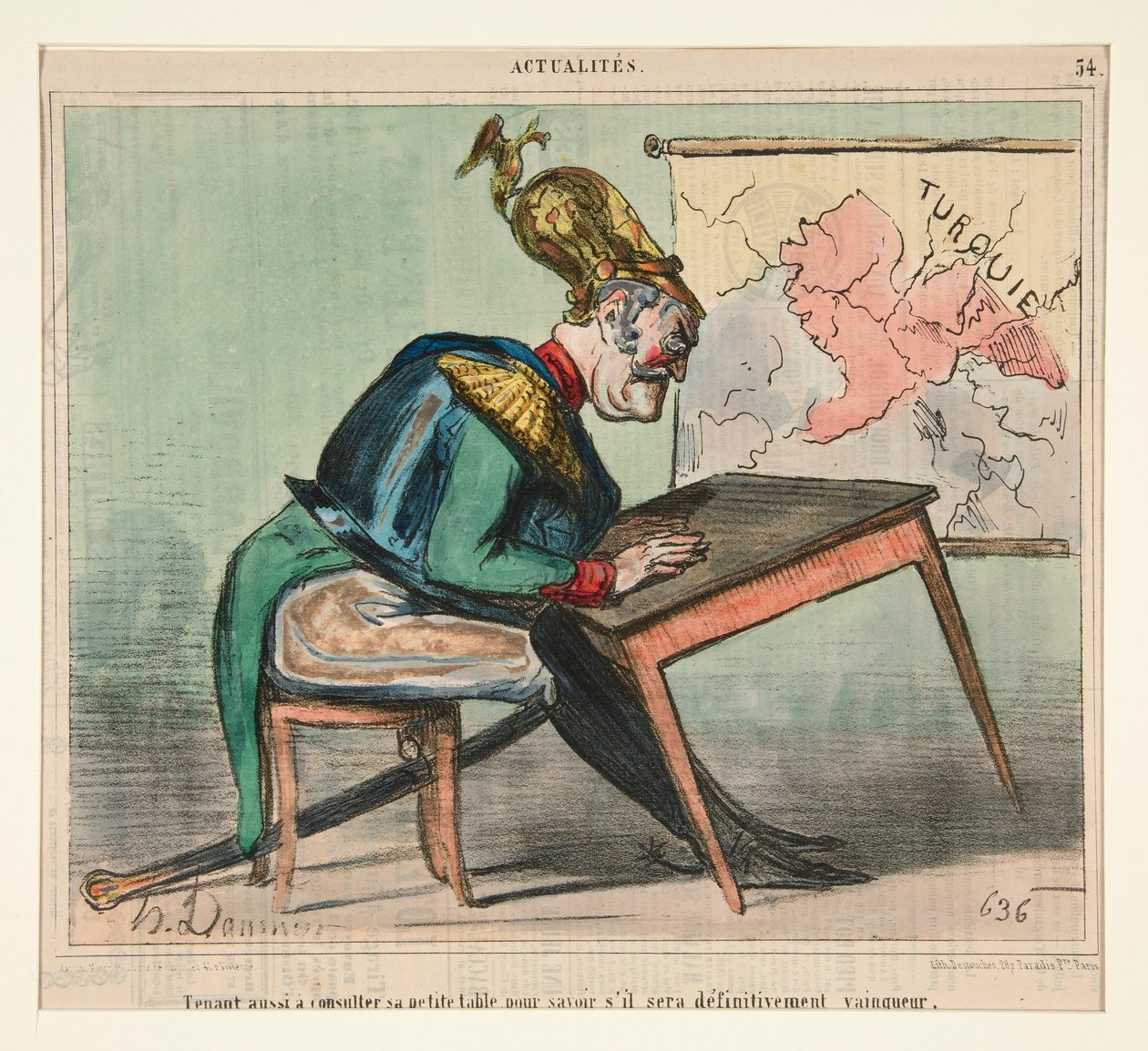 Chętnie też zajrzy do swojego stolika autorstwa Honoré Daumier
