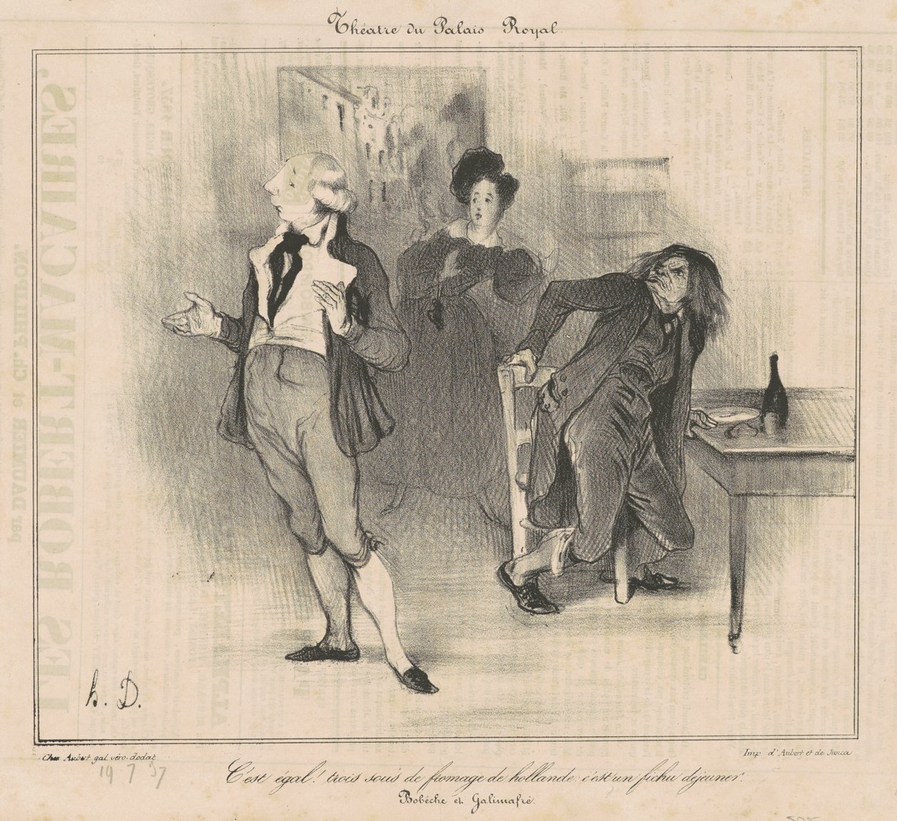 Teatr Pałacu Królewskiego... autorstwa Honoré Daumier