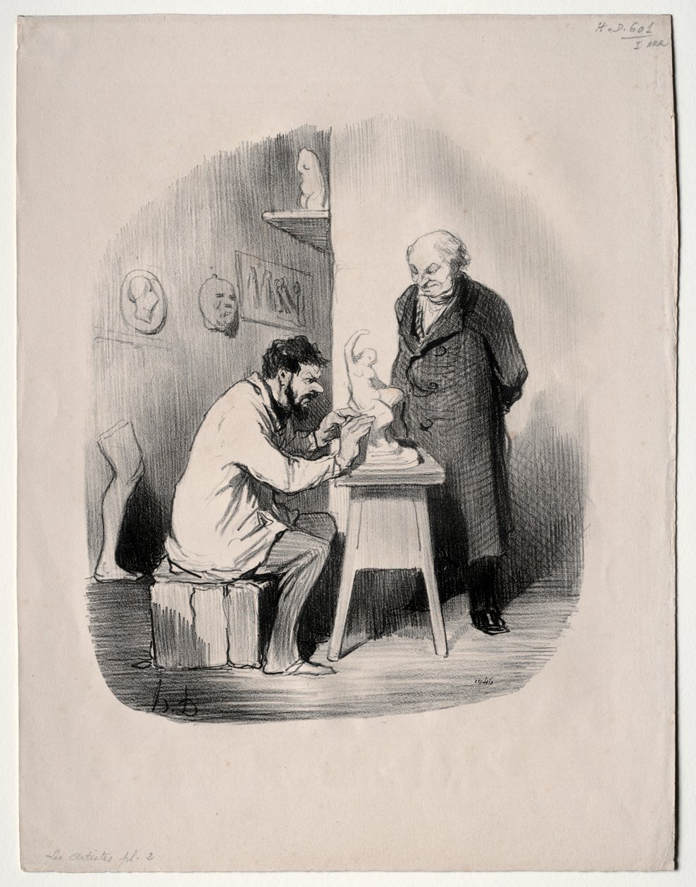 Artyści, płyta 2: Pewnego dnia musisz mnie w ten sposób wymodelować autorstwa Honoré Daumier