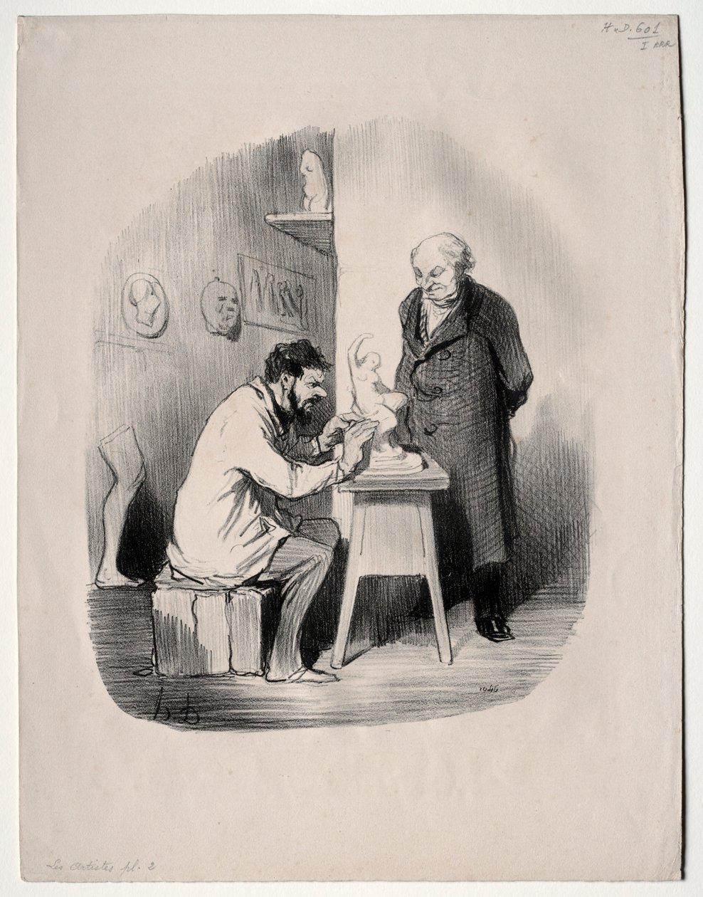 Artyści, płyta 2: Musisz mnie w ten sposób wymodelować pewnego dnia, 1848. autorstwa Honoré Daumier
