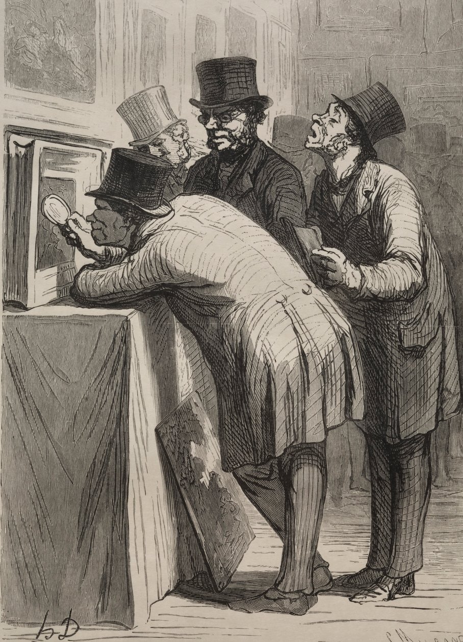 Sala aukcyjna: amator. autorstwa Honoré Daumier