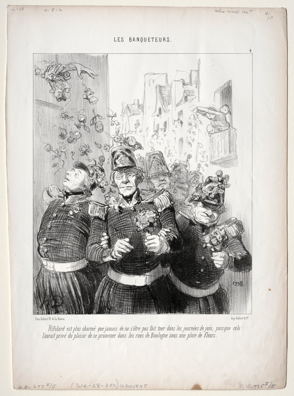 Bankiety, płyta 4: Rifolard czaruje jeszcze bardziej niż kiedykolwiek... autorstwa Honoré Daumier