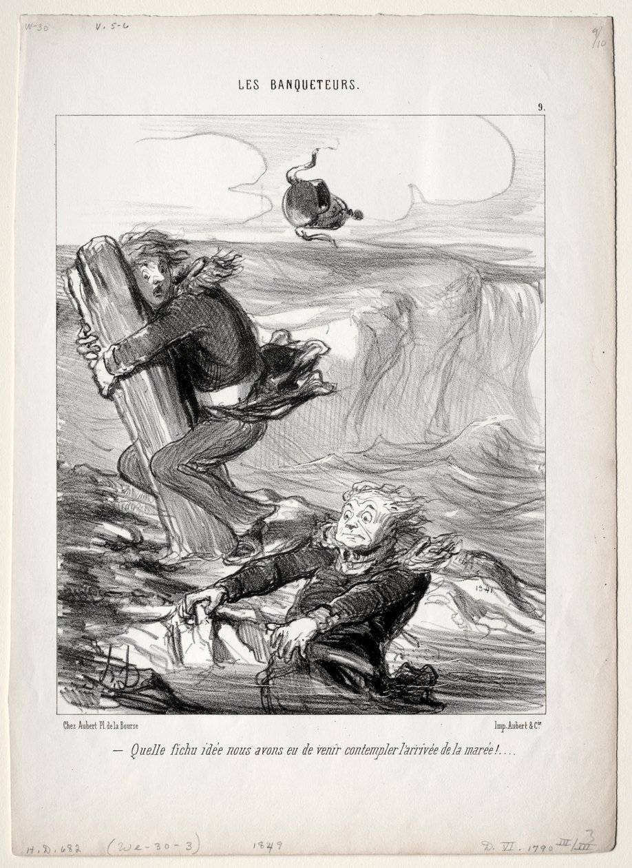 Bankiety, płyta 9: Cóż za żałosny pomysł... autorstwa Honoré Daumier