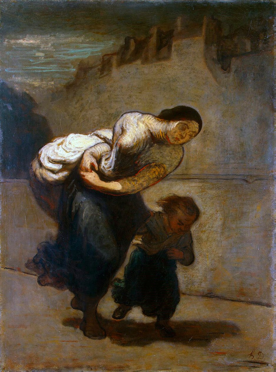Ciężar”, 1850-1852. autorstwa Honoré Daumier