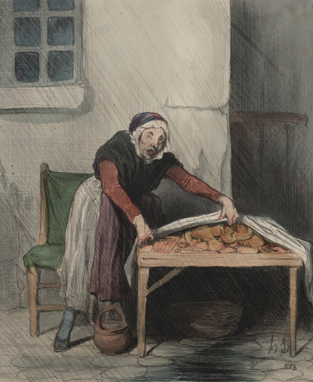 Kapituła Interpretacji, płyta 8: Każdy płonie boi się zimnej wody, 1843. autorstwa Honoré Daumier