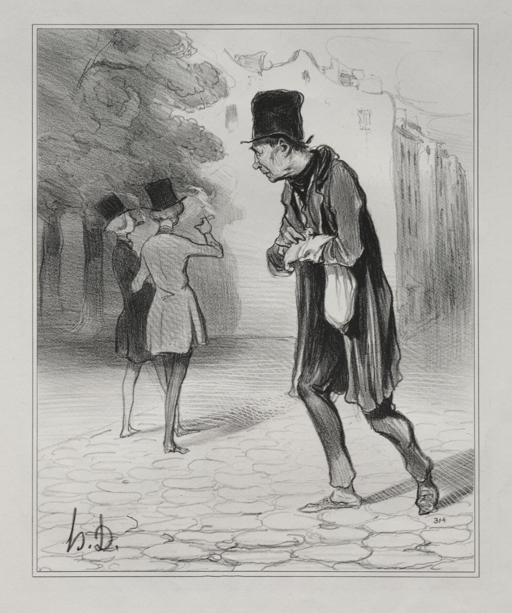Kolekcjoner niedopałków cygar autorstwa Honoré Daumier
