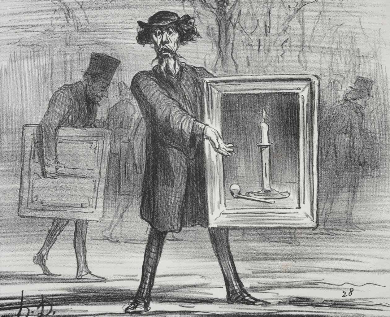 Wystawa z 1859 r. (tablica 1): Odmówili tego, ignoranci! autorstwa Honoré Daumier