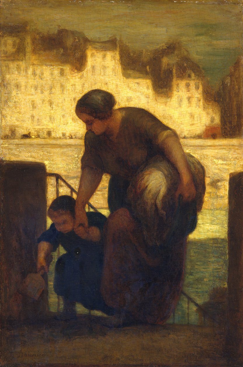 Praczka, 186 [3]. autorstwa Honoré Daumier
