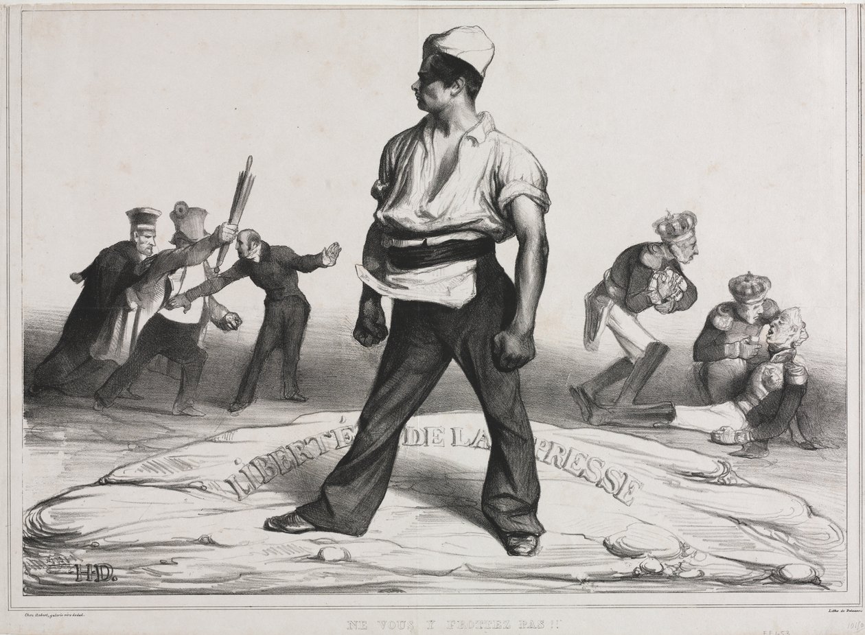 Stowarzyszenie Miesięcznika (tablica 20): Nie mieszaj się z tym! autorstwa Honoré Daumier