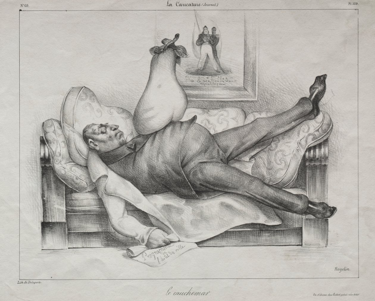 Koszmar autorstwa Honoré Daumier