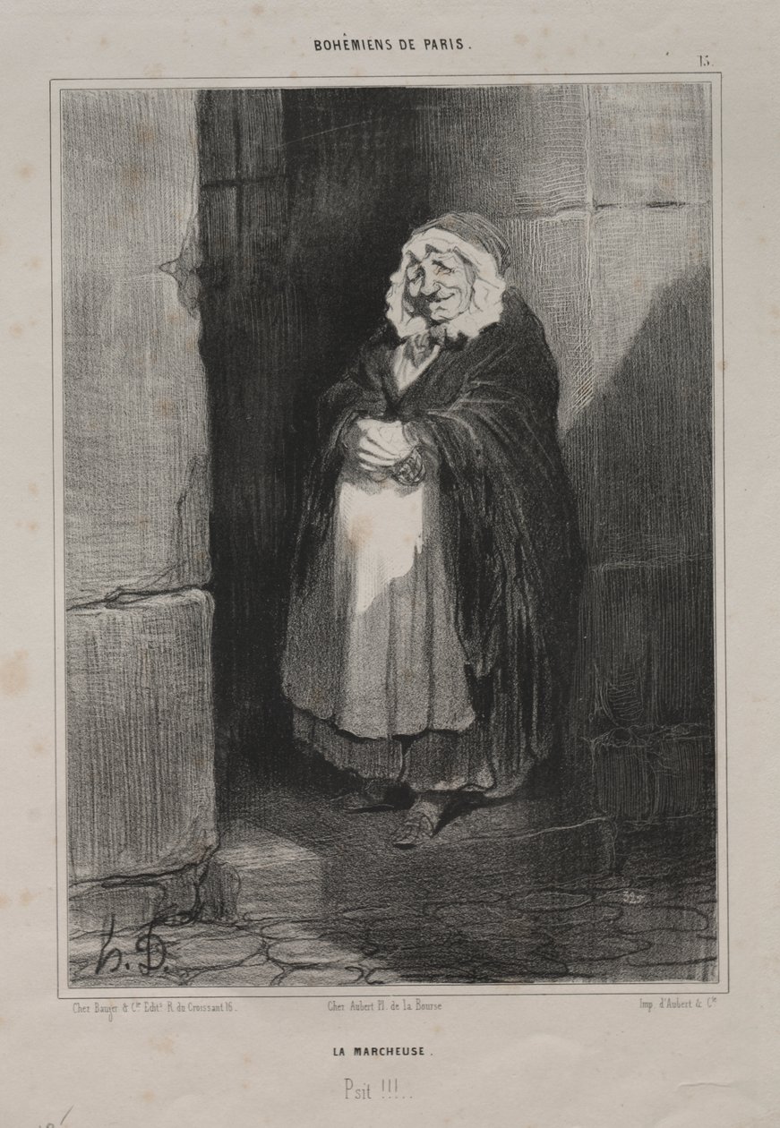 Pieszy autorstwa Honoré Daumier