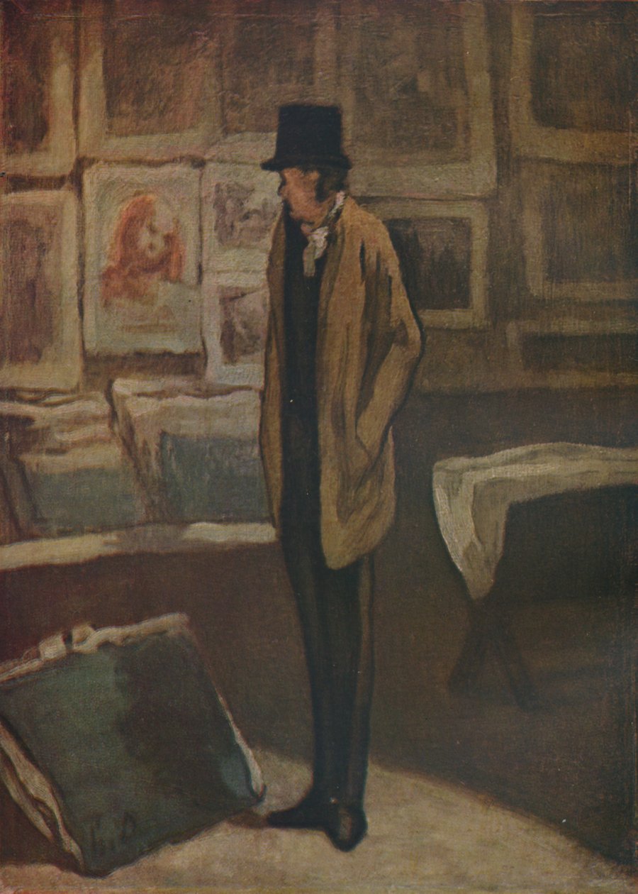 Miłośnik grafiki, 1857-1860, 1937. autorstwa Honoré Daumier