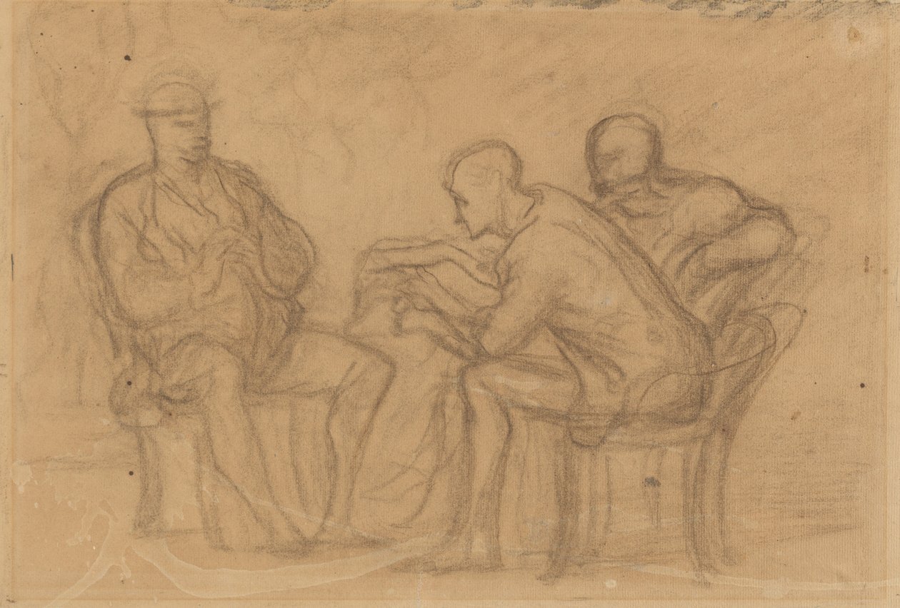 Czytanie autorstwa Honoré Daumier