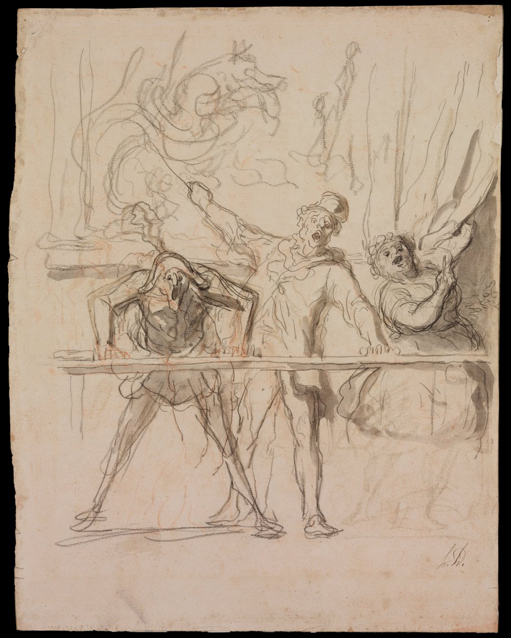 Pokaz boczny autorstwa Honoré Daumier