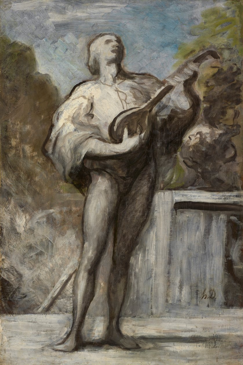 Trubadur autorstwa Honoré Daumier