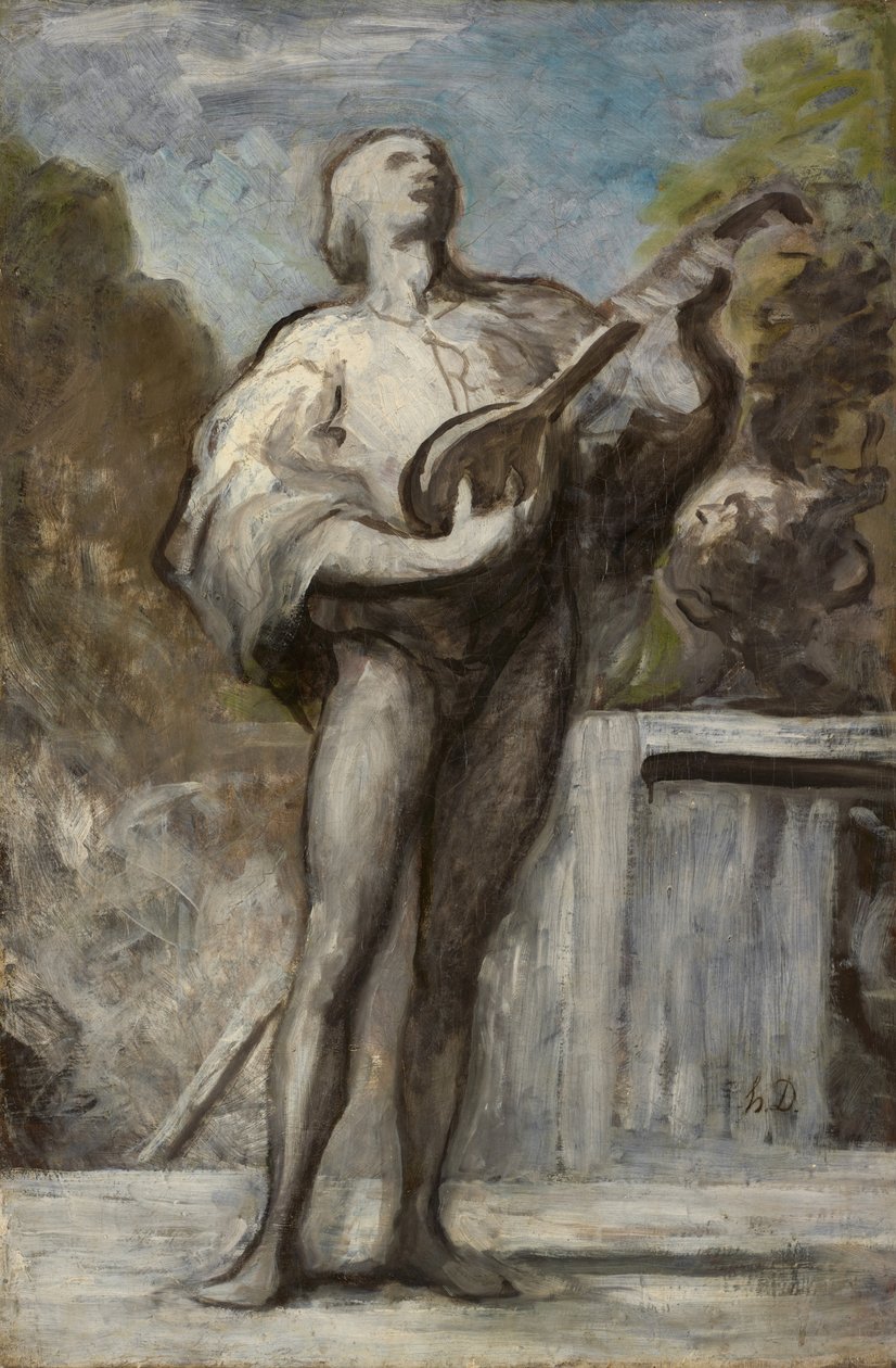 Trubadur, 1868-1873 autorstwa Honoré Daumier
