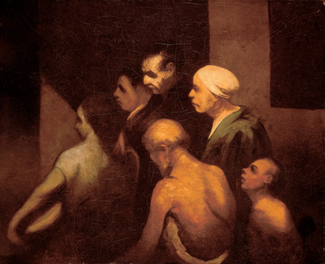 Obraz „Żebracze” Honore Daumier (1808-1879), ok.1843 autorstwa Honoré Daumier