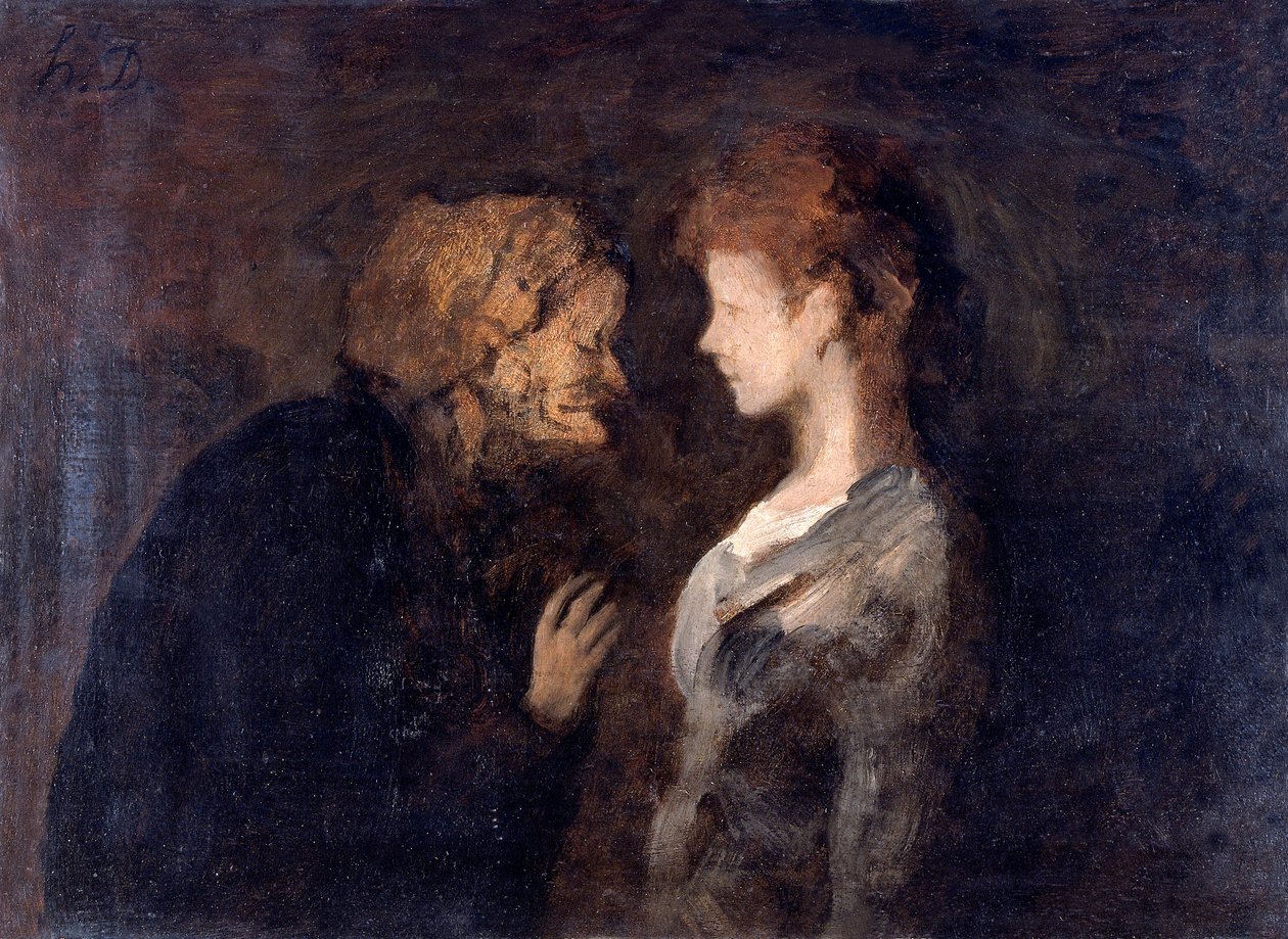 „Zaufanie”, Sekret, 1828-1879 autorstwa Honoré Daumier