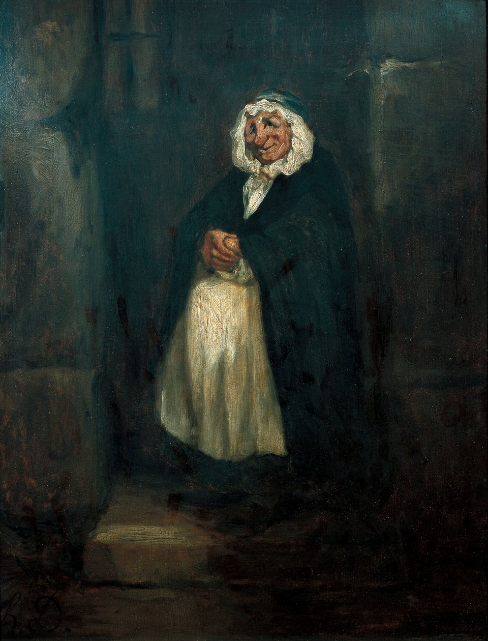 Stary odźwierny autorstwa Honoré Daumier