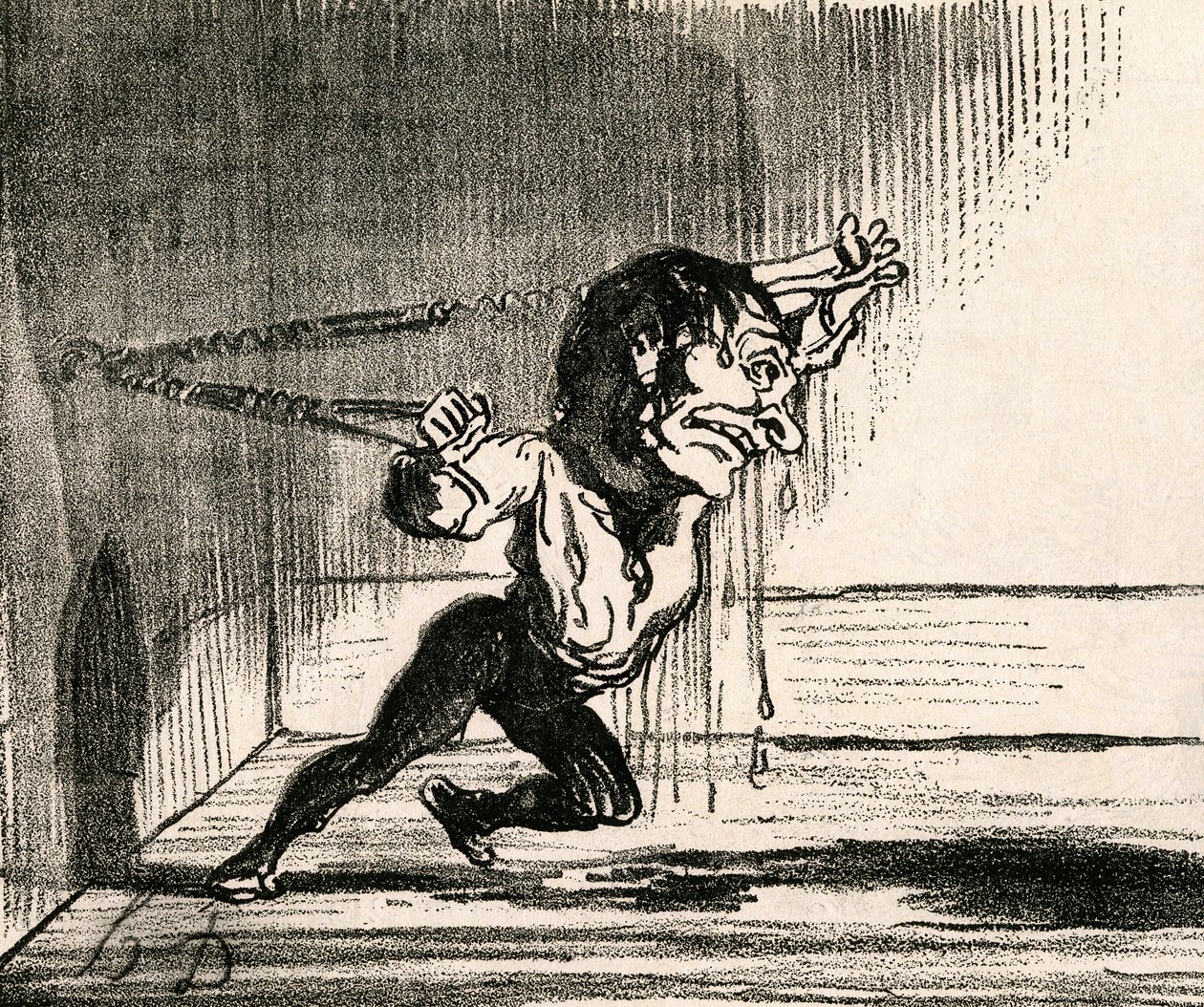 Regeneracja człowieka poprzez gimnastykę autorstwa Honoré Daumier