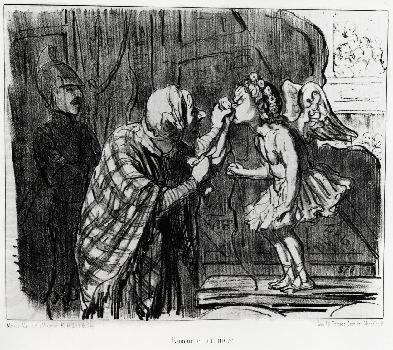 Szkic teatralny: miłość i matka. Illustration d