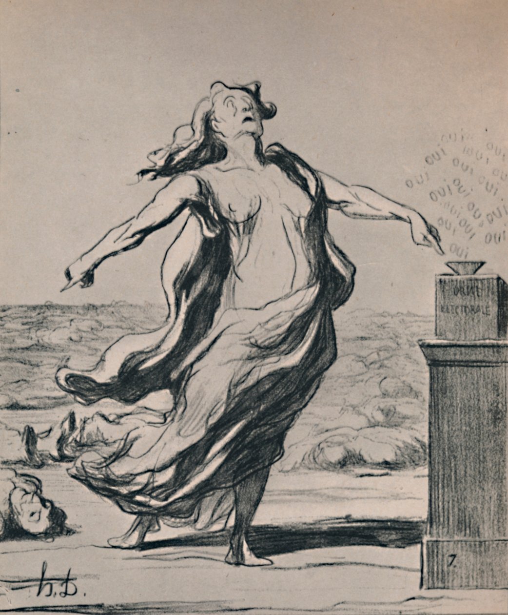 To zabiło to, 1871, 1946 autorstwa Honoré Daumier