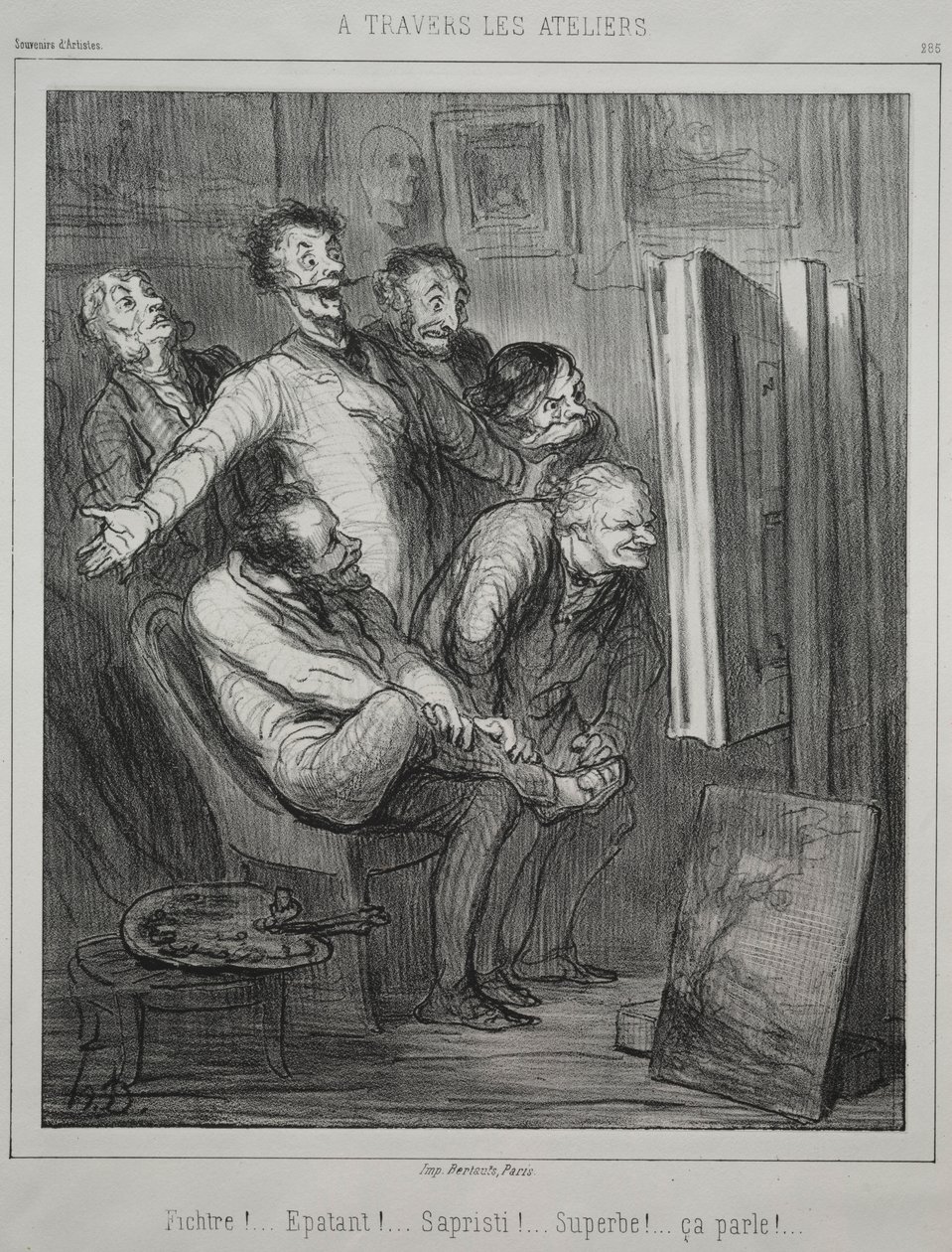 Przez studia, 1862. autorstwa Honoré Daumier