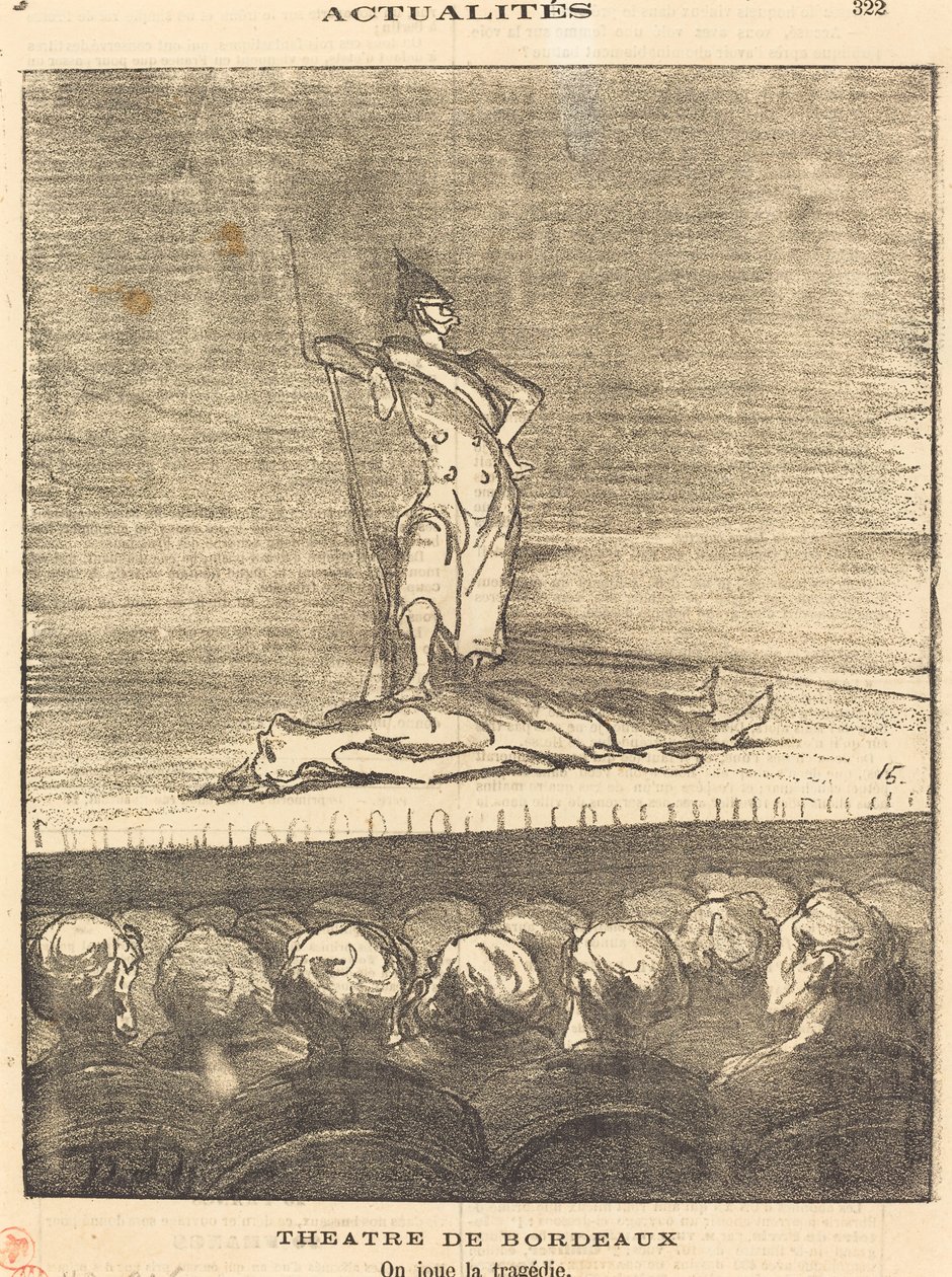 Teatr Bordeaux - gramy tragedię autorstwa Honoré Daumier
