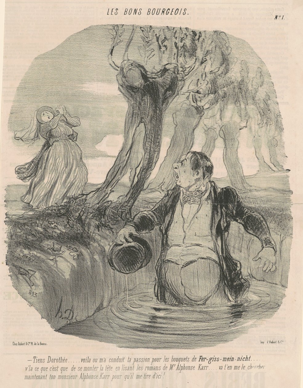 Hej Dorothée... Oto gdzie mnie prowadzono... autorstwa Honoré Daumier