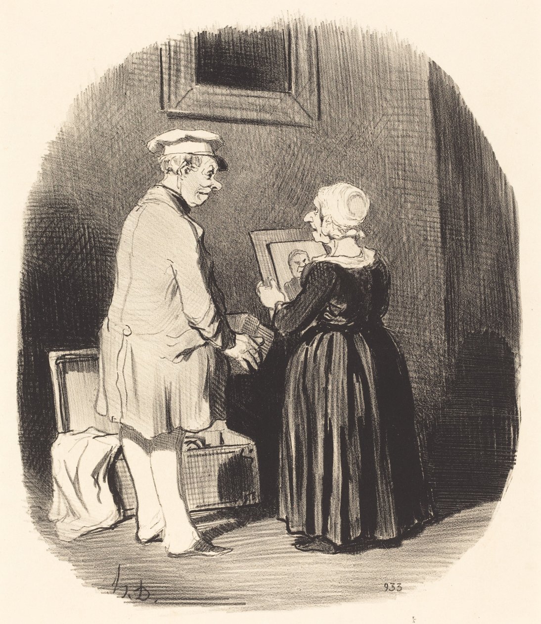 Oto moja żono, oto mój portret... autorstwa Honoré Daumier