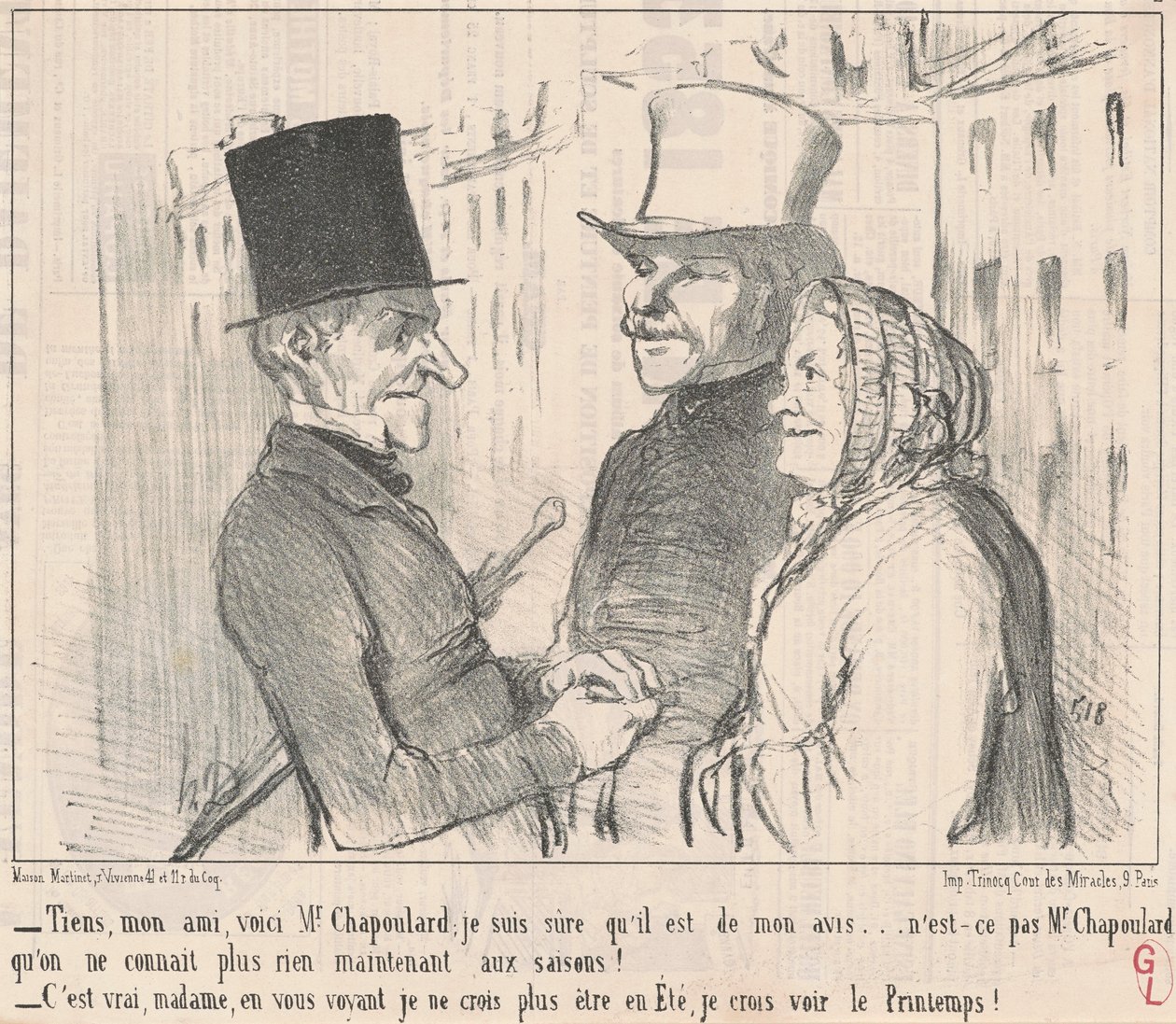 Tu, mój przyjacielu, tu jest pan Chapoulard... autorstwa Honoré Daumier