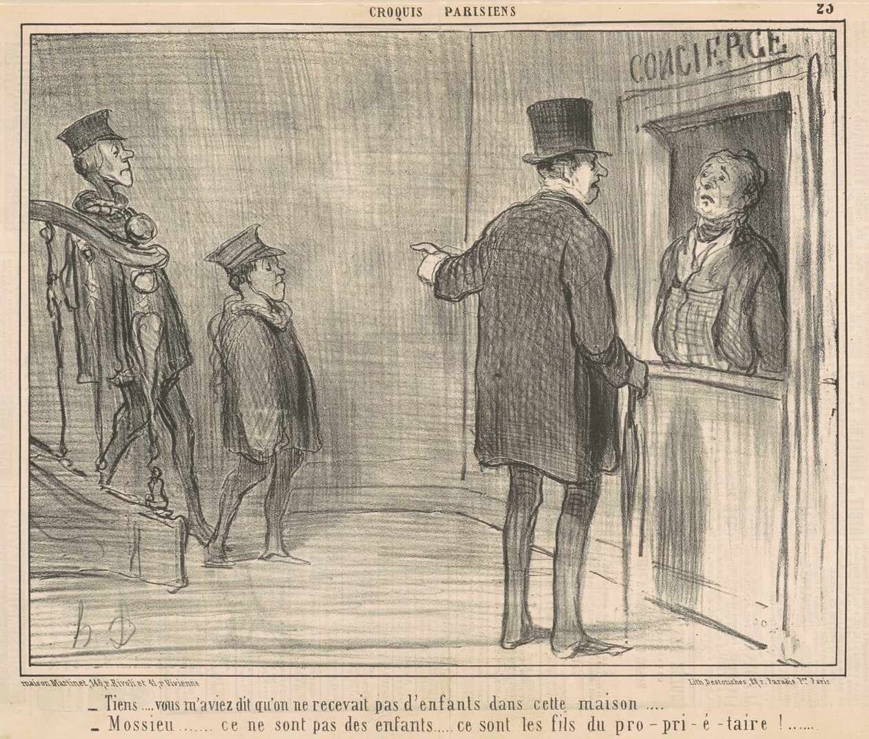 Tutaj... powiedziałeś mi... autorstwa Honoré Daumier