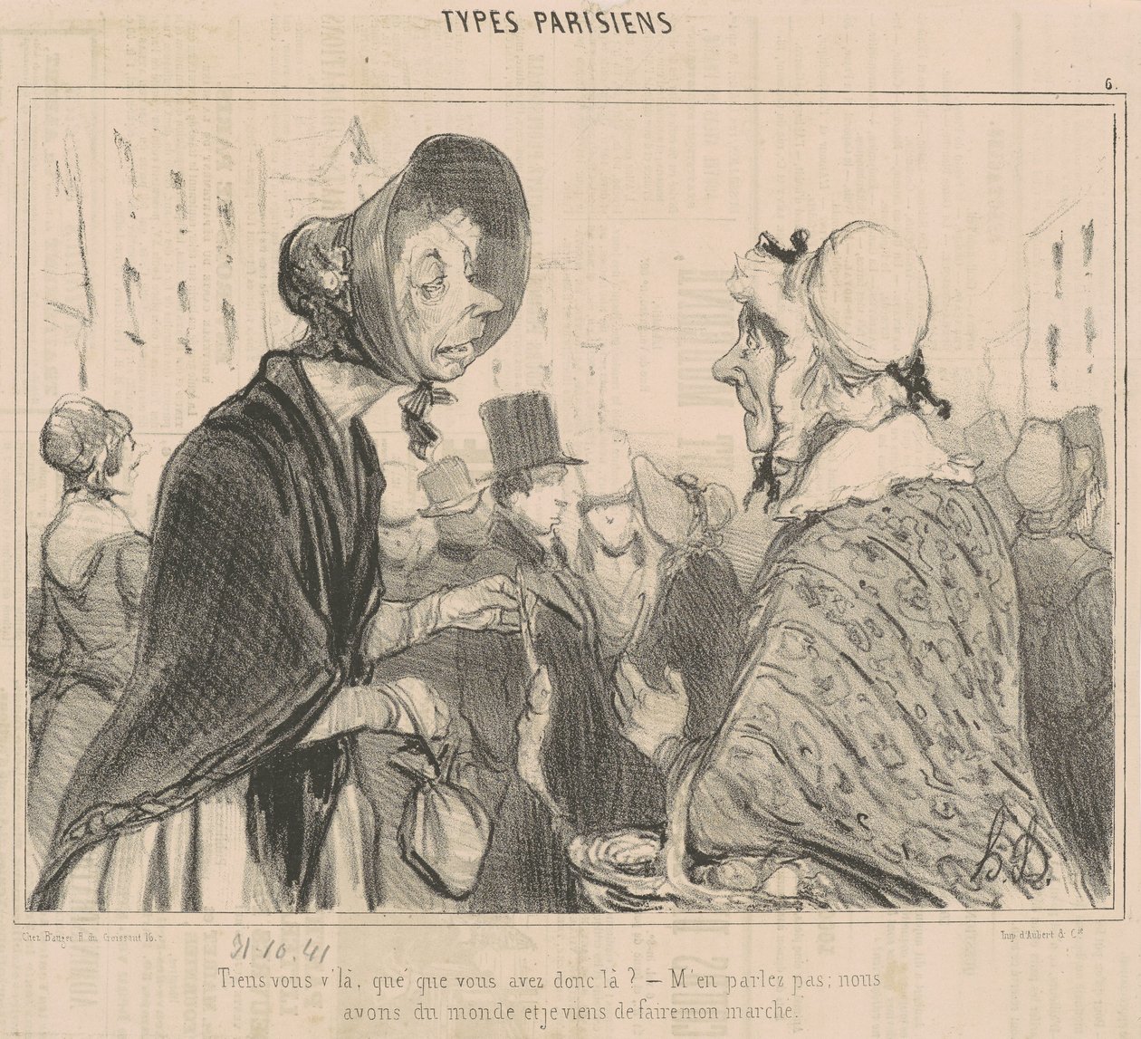Proszę bardzo, co masz? autorstwa Honoré Daumier
