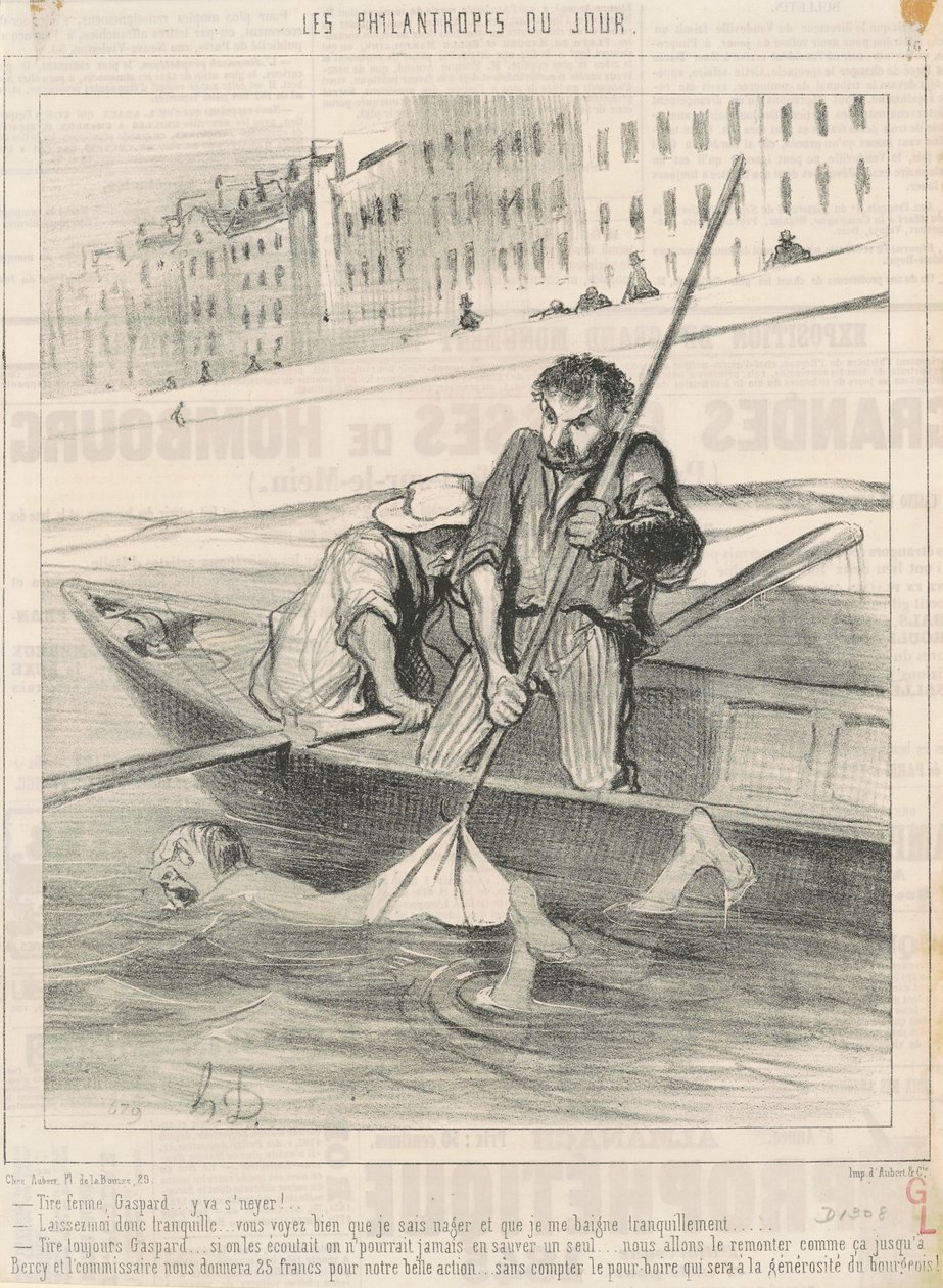 Zatrzymaj się, Gaspard... będzie neyer... autorstwa Honoré Daumier