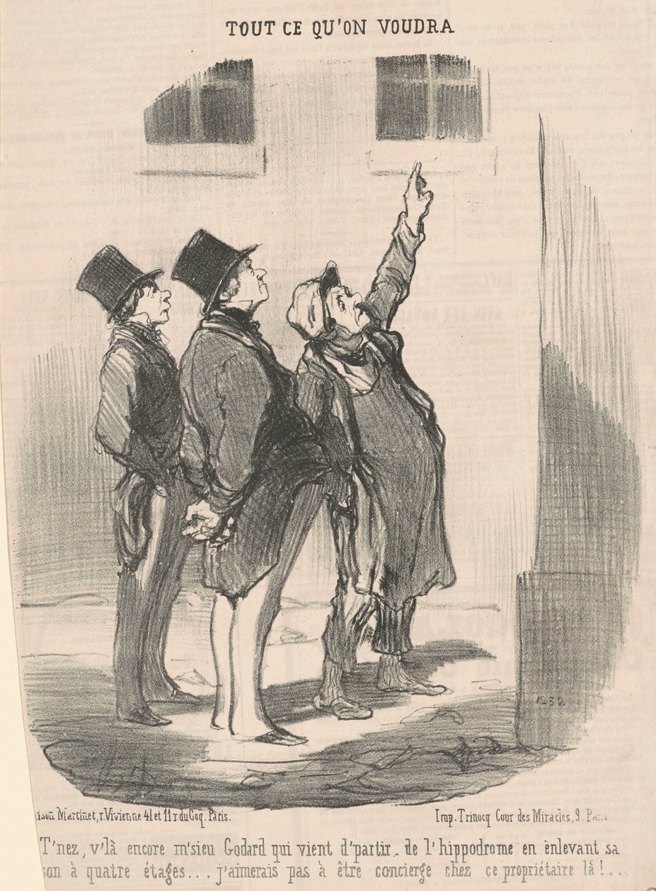 Czekaj, znowu, panie Godard... autorstwa Honoré Daumier