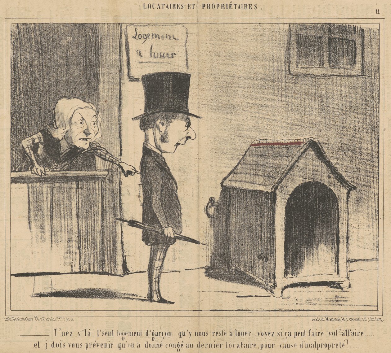 Jesteś jedynym zakwaterowaniem dla chłopca... autorstwa Honoré Daumier