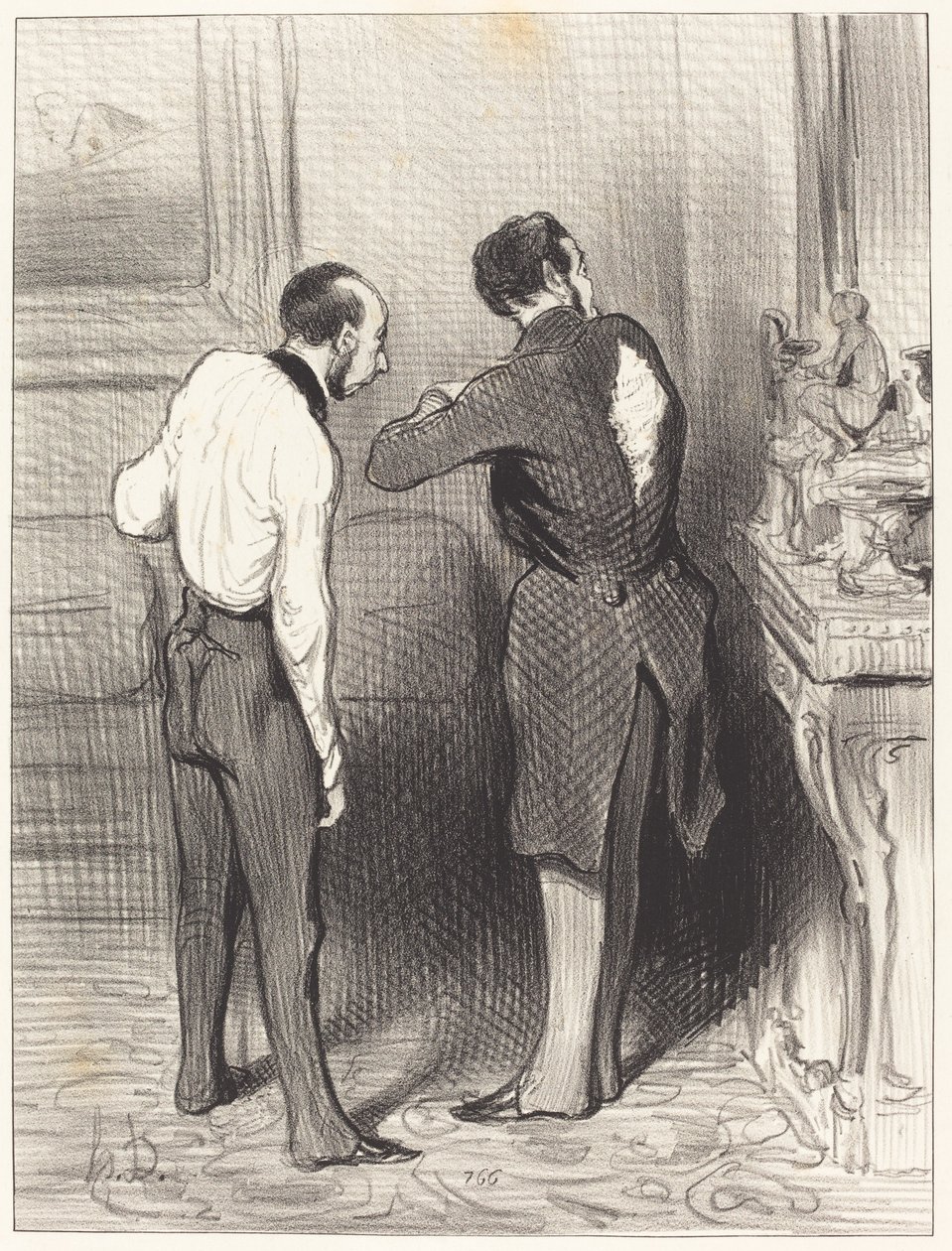 Twoja sukienka mi odpowiada, pożyczam ją... autorstwa Honoré Daumier