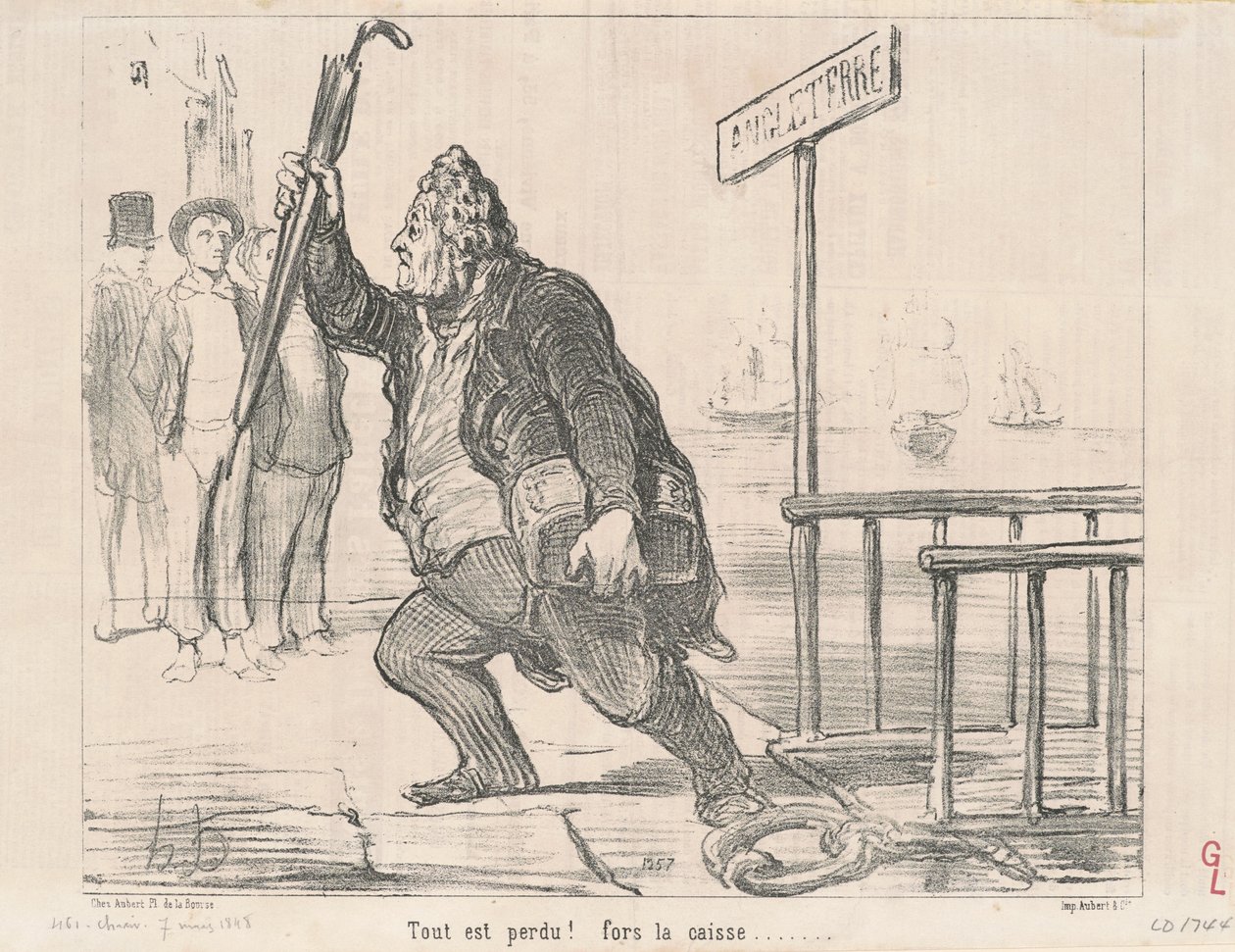 Wszystko stracone! Do kasy autorstwa Honoré Daumier