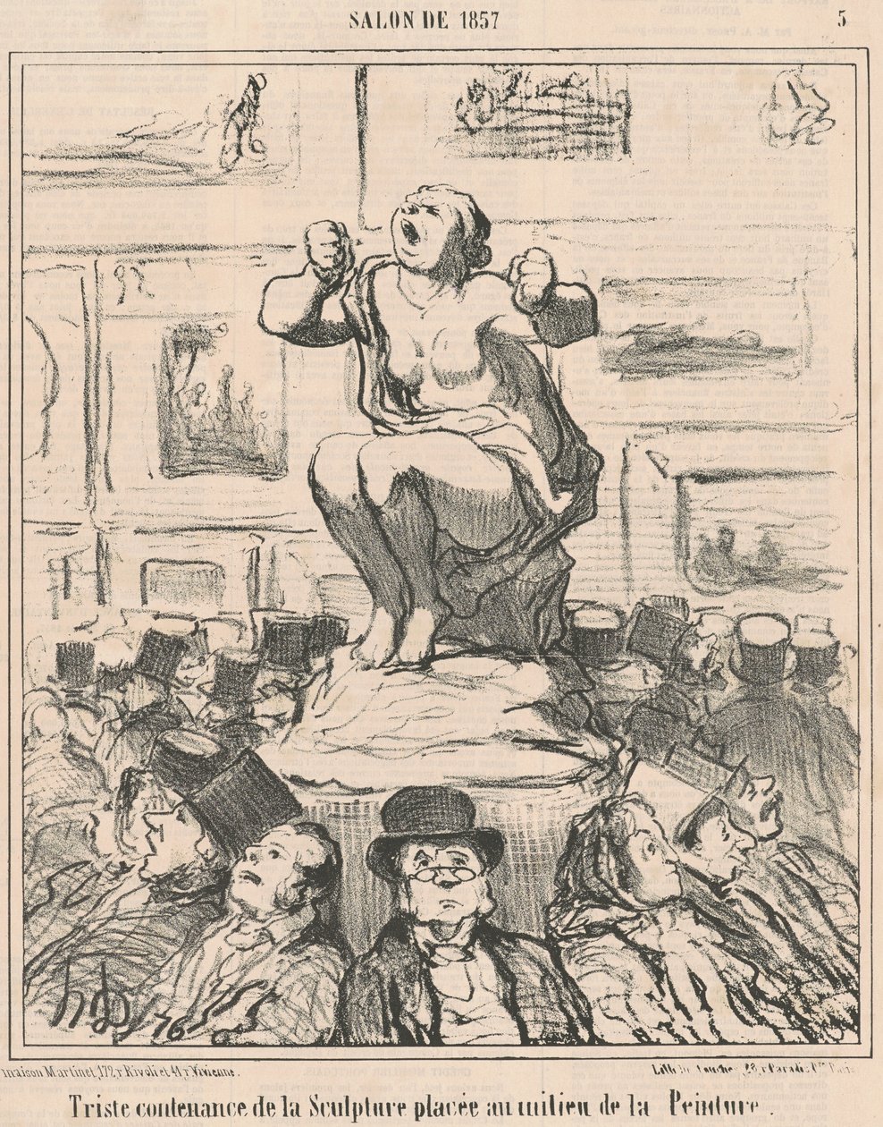 Smutne oblicze rzeźby... autorstwa Honoré Daumier