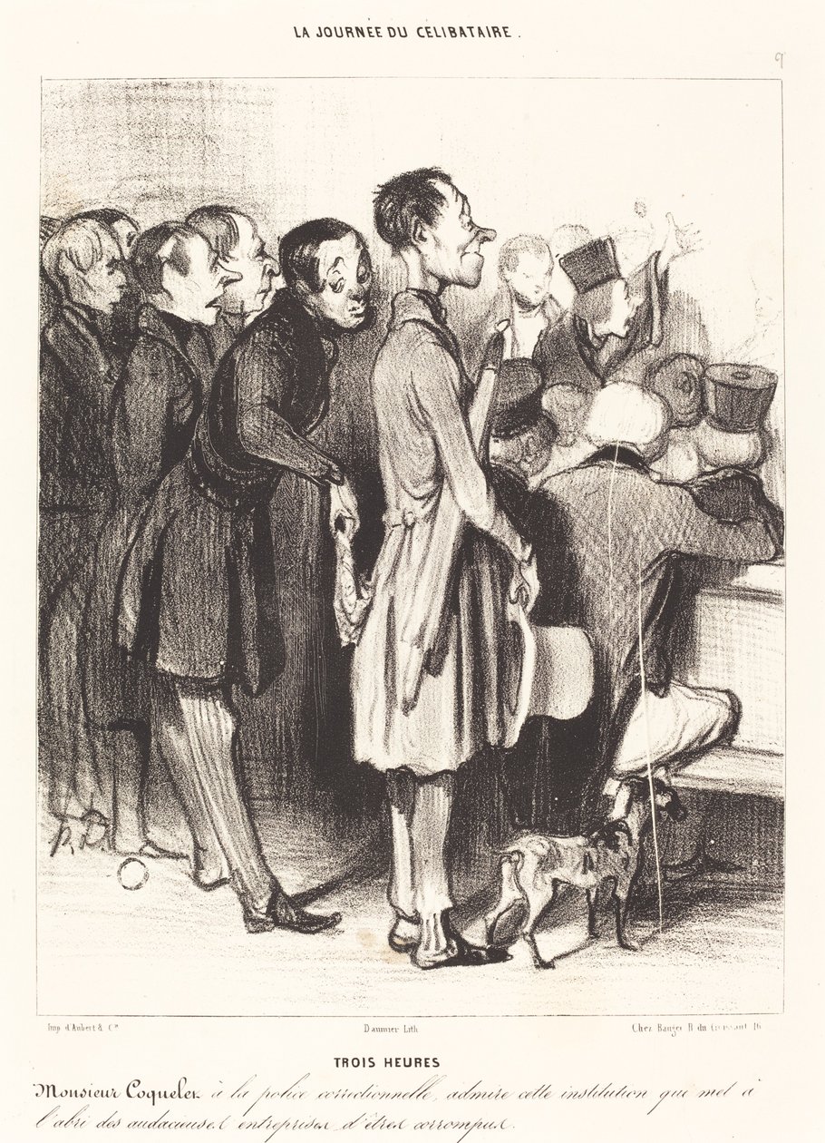 Trzy godziny autorstwa Honoré Daumier