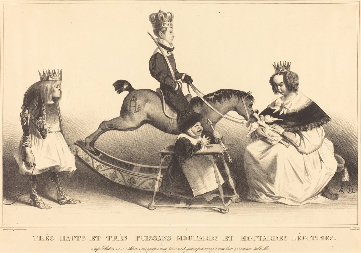 Bardzo wysokie i bardzo mocne legalne musztardy i musztardy autorstwa Honoré Daumier