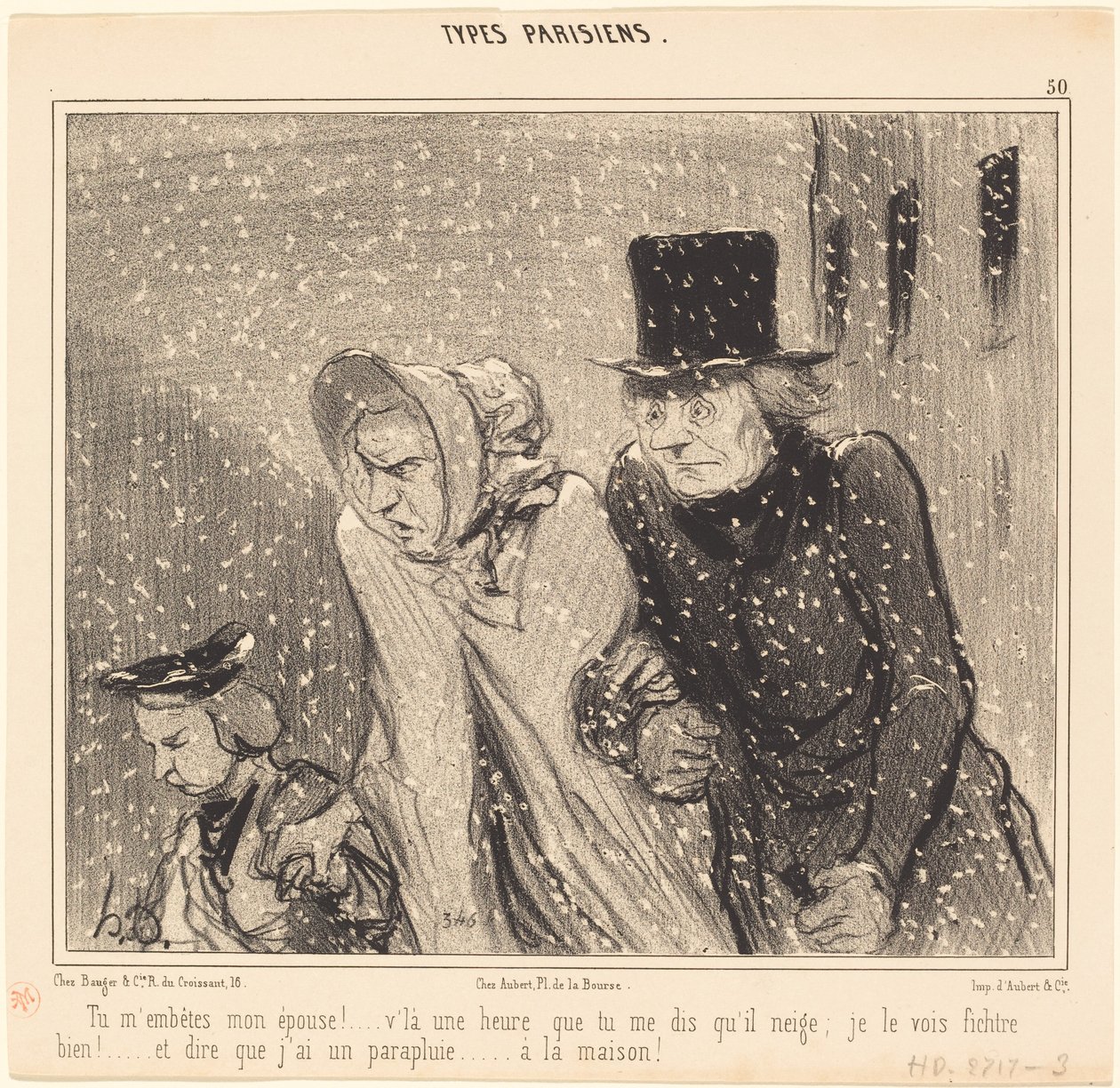 Zawracasz mi głowę, moja żono!... oto godzina... autorstwa Honoré Daumier