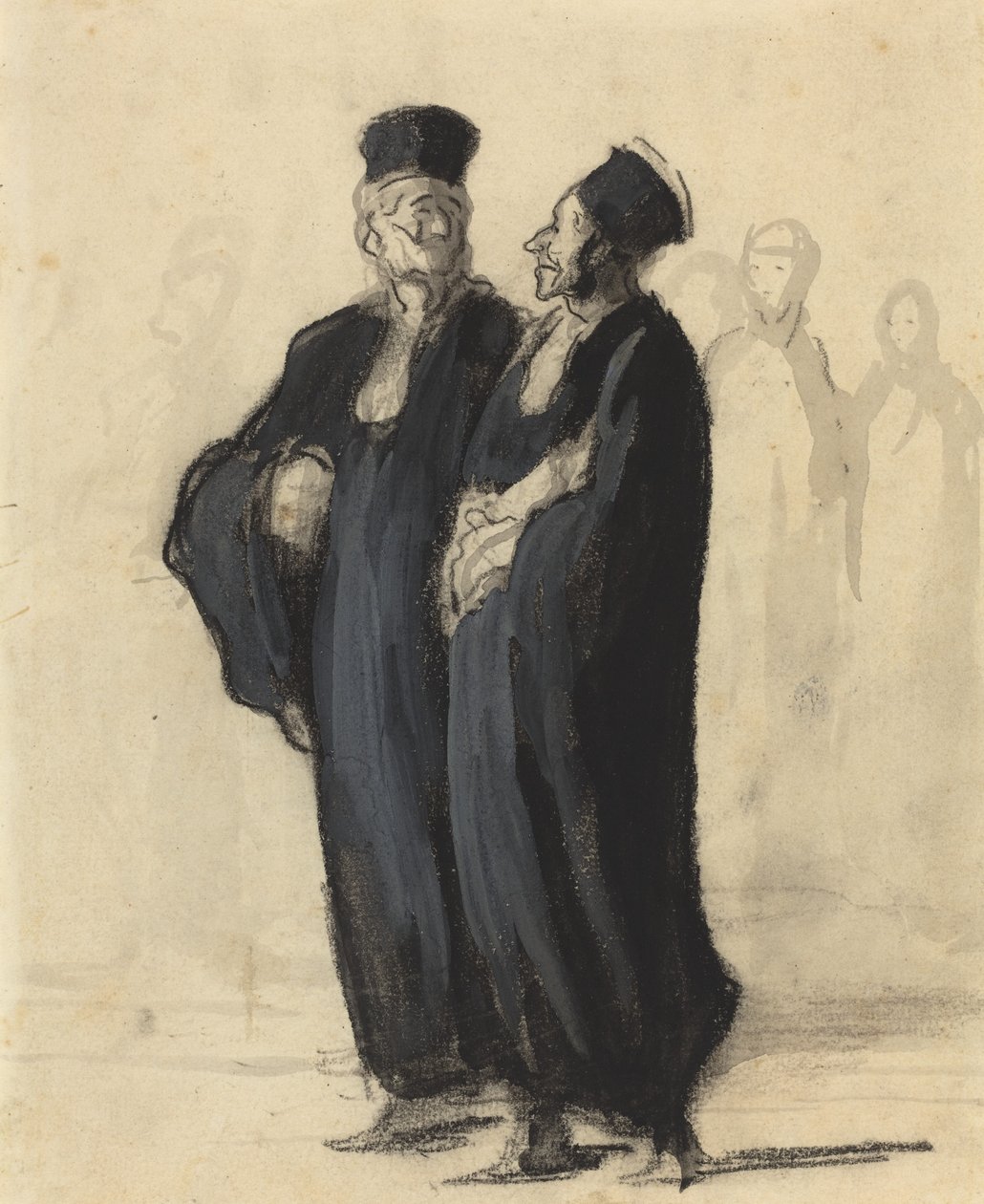 Dwóch prawników autorstwa Honoré Daumier