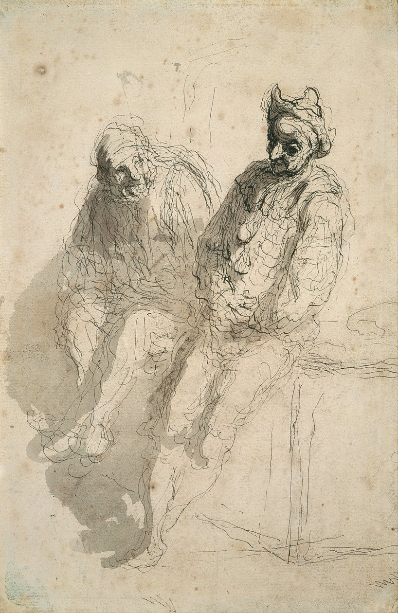 Dwóch akrobatów Dwóch akrobatów autorstwa Honoré Daumier