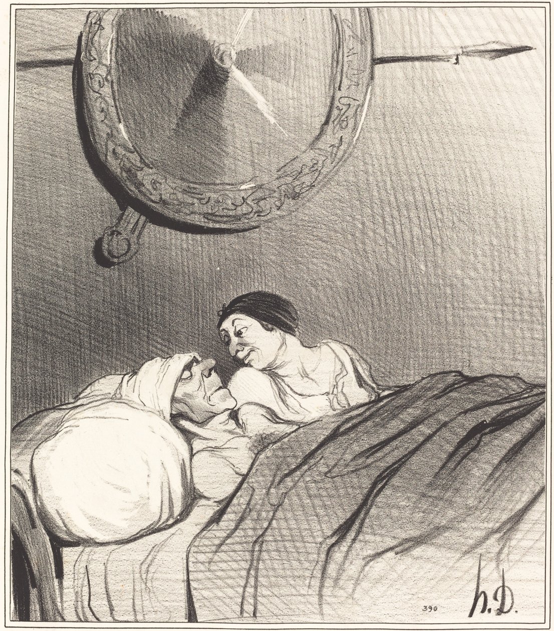 Odyseusz i Penelope autorstwa Honoré Daumier