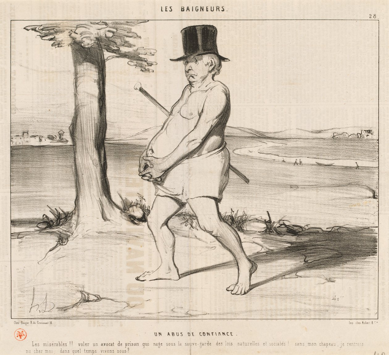 Naruszenie zaufania autorstwa Honoré Daumier