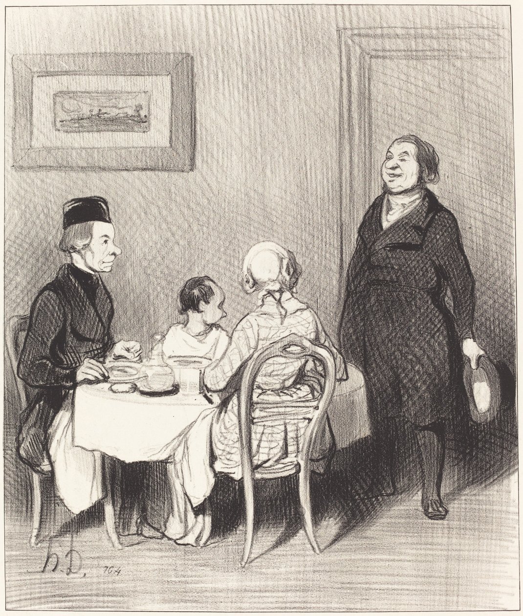 Przyjaciel to krokodyl... autorstwa Honoré Daumier