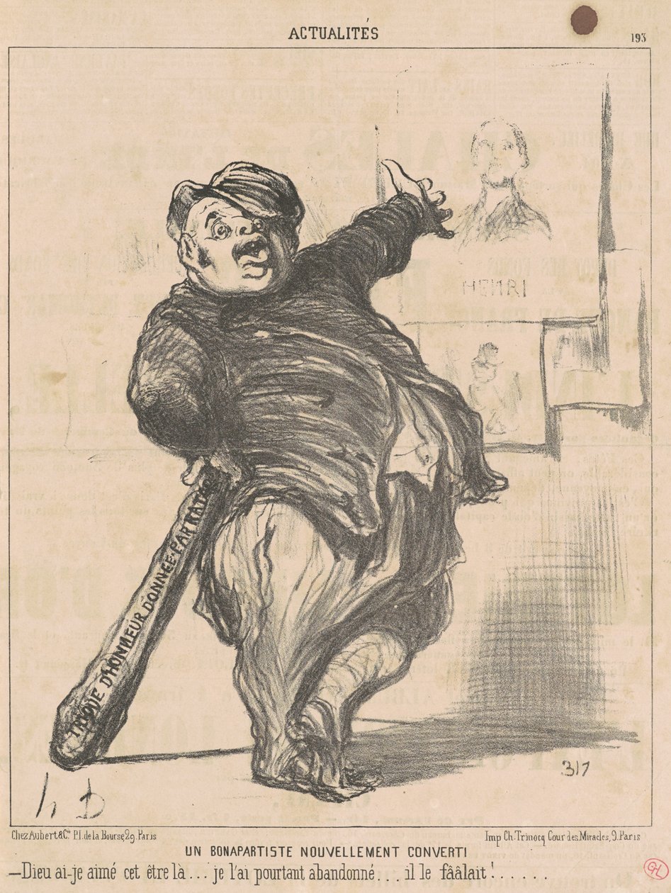Nowo nawrócony bonapartysta autorstwa Honoré Daumier