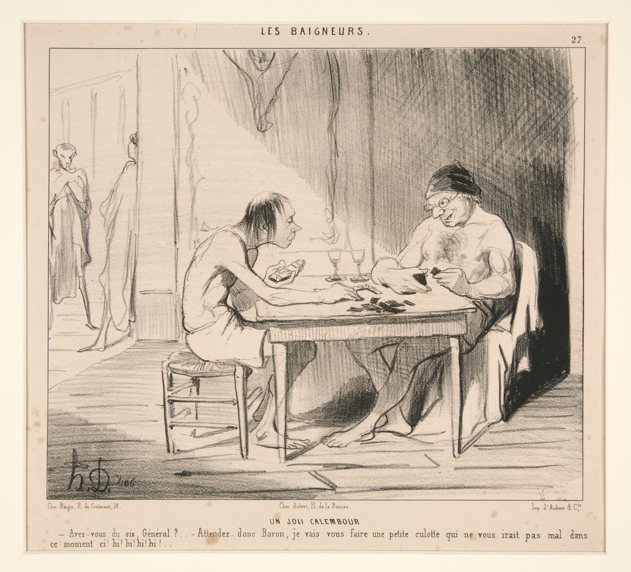 Niezły kalambur. Masz szóstkę, generale? autorstwa Honoré Daumier