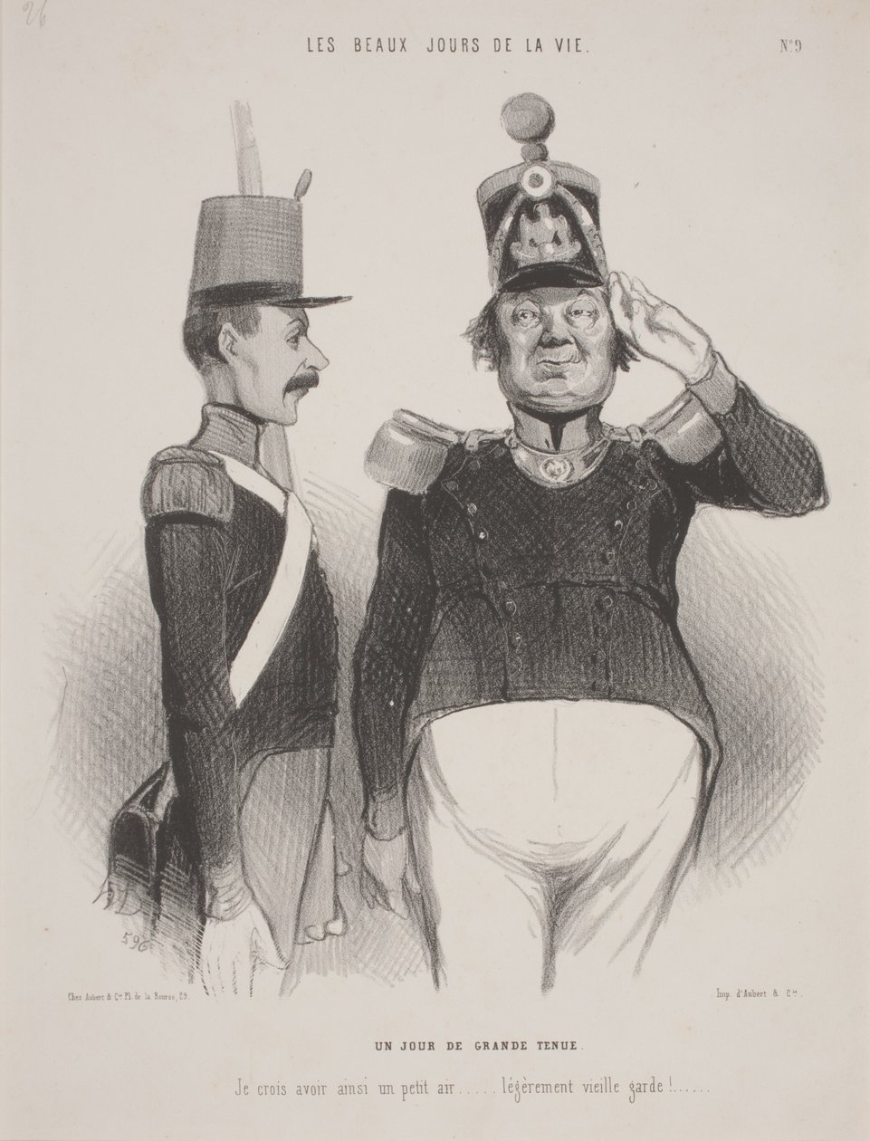 Dzień wspaniałej sukni autorstwa Honoré Daumier